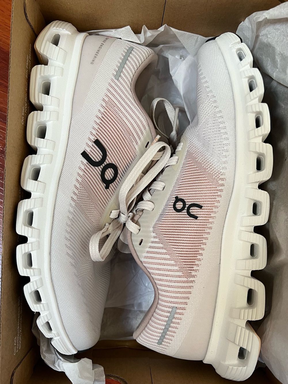 NIB On Running Cloud 6 Push Pearl Sandstone Women’s 8.5 - Picture 4 of 12